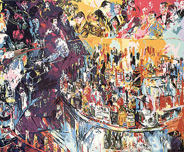 Toot's Shor Bar by LeRoy Neiman