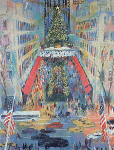 View from Saks by LeRoy Neiman
