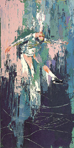 Winter Olympic Skating, Lake Placid, 1980 by LeRoy Neiman