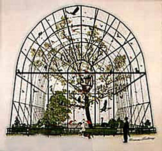 Aviary by Norman Rockwell