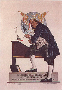 Ben Franklin by Norman Rockwell