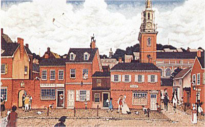 Ben Franklin's Philadephia by Norman Rockwell