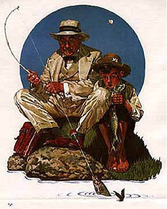 Catching the Big One (Deluxe) by Norman Rockwell