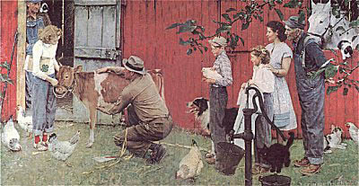 County Agricultural Agent (Collotype) by Norman Rockwell