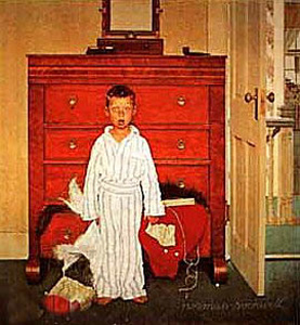 Discovery (Collotype) by Norman Rockwell