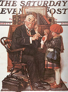 Doctor and Boy by Norman Rockwell