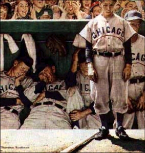 Dugout by Norman Rockwell