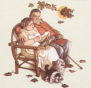 Four Ages of Love Suite (Fondly Do We) by Norman Rockwell