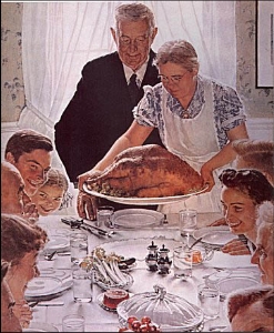 Freedom from Want (Collotype) by Norman Rockwell