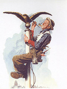 Gilding the Eagle by Norman Rockwell