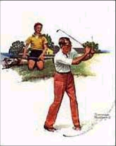 Golf by Norman Rockwell