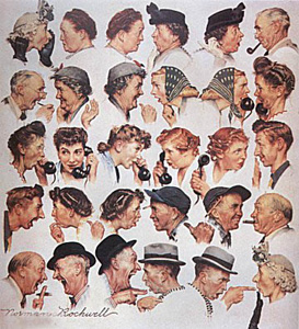 Gossips (Deluxe) by Norman Rockwell