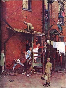 The Homecoming by Norman Rockwell