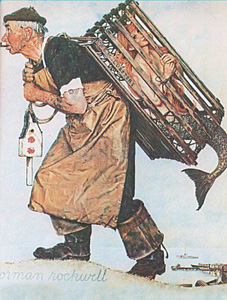 Lobsterman by Norman Rockwell