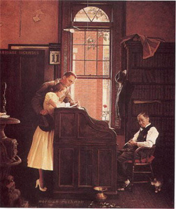 Marriage License (Collotype) by Norman Rockwell