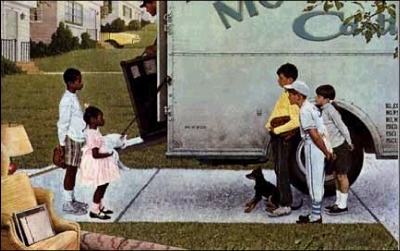 Moving Day (Collotype) by Norman Rockwell