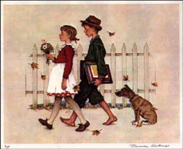 School Walk (Deluxe) by Norman Rockwell