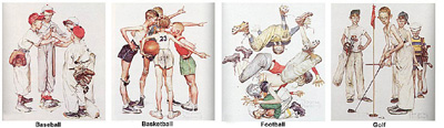 Sports Portfolio (Deluxe) by Norman Rockwell