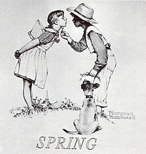 Spring (Deluxe) by Norman Rockwell