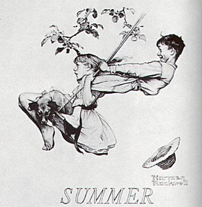 Four Seasons Folio (Summer) by Norman Rockwell