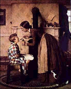 The Medicine by Norman Rockwell