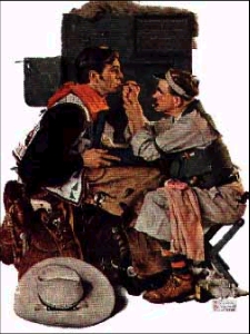 The Texan (Collotype) by Norman Rockwell