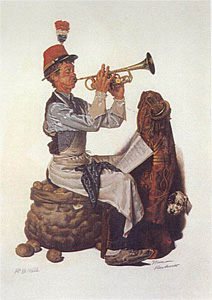 Trumpeter by Norman Rockwell