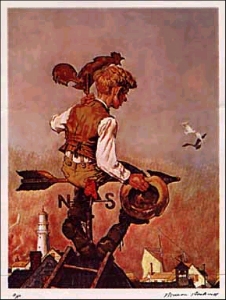 Under Sail by Norman Rockwell