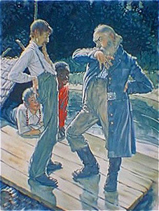 Huck Finn Folio (Your Eyes) by Norman Rockwell