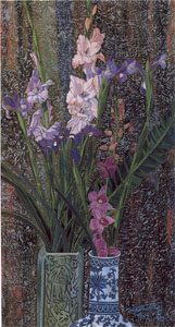 Orchids and Irises by Ting Shao Kuang