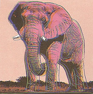 Endangered Species (African Elephant) by Andy Warhol