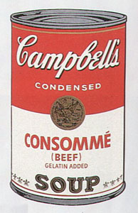 Campbell's Soup Suite I (Consomme Beef) by Andy Warhol