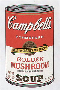Campbell's Soup Suite II (Golden Mushroom) by Andy Warhol