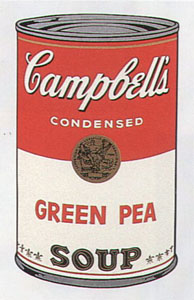 Campbell's Soup Suite I (Green Pea 50) by Andy Warhol