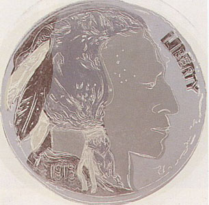 Indian Head Nickel, FS #385 by Andy Warhol