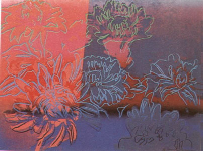 Kiku Flowers Portfolio 309 by Andy Warhol