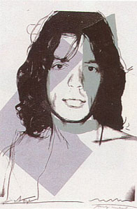 Mick Jagger Portfolio 138 by Andy Warhol