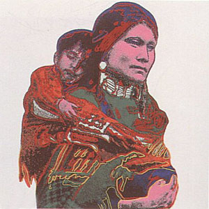 Cowboys & Indians Suite (Mother Child) by Andy Warhol