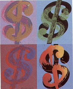 Quadrant $ (FS 283) by Andy Warhol