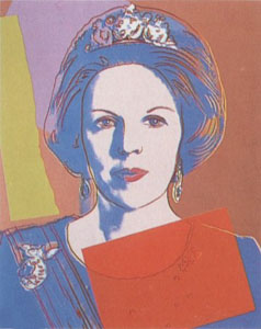 Queen Beatrix of the Netherlands Portfolio 338 by Andy Warhol