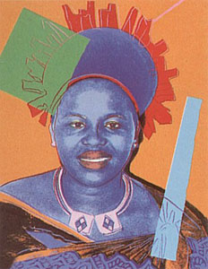 Queen Ntombi Twala of Swaziland, FS# 347 by Andy Warhol