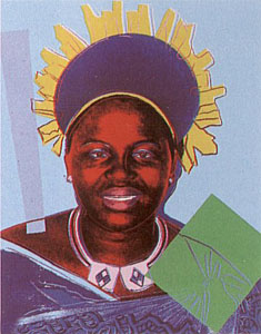 Queen Ntombi Twala of Swaziland, FS# 348 by Andy Warhol