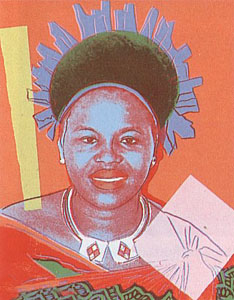 Queen Ntombi Twala of Swaziland Portfolio 349 by Andy Warhol