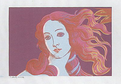 Sandro Botticelli, Birth of Venus, 1482, FS# 317 by Andy Warhol