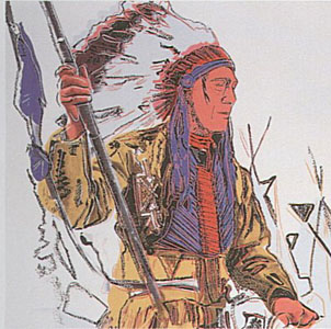 War Bonnet Indian, FS #373 by Andy Warhol