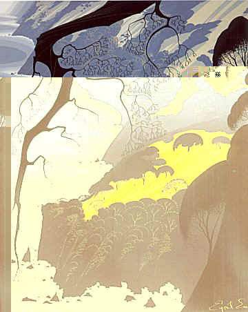 Carmel Highlands by Eyvind Earle