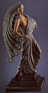 Beauty and the Beast (Bronze) by Erte