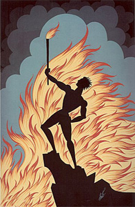 Fire by Erte