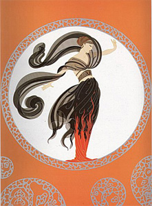 Flames of Love by Erte