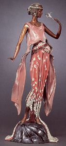 Flower Petal Gown (Bronze) by Erte
